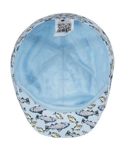 Texas Cotton Fish Print | Light Blue