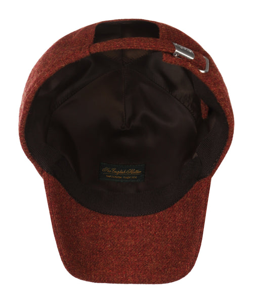 Wigens Tweed Baseball Cap | Rood