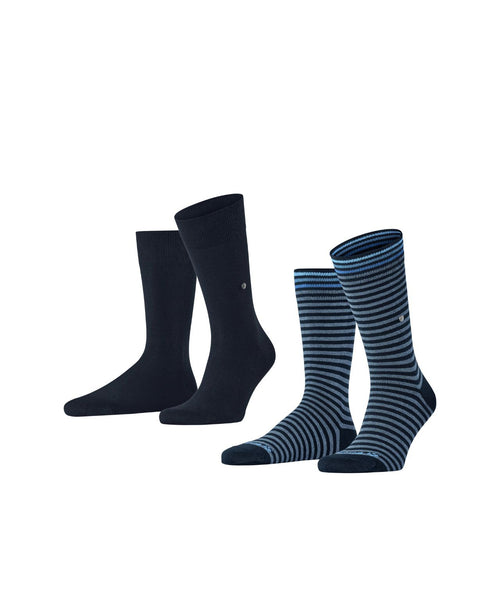 Burlington Sock Everyday Stripe 2-pack | Blue