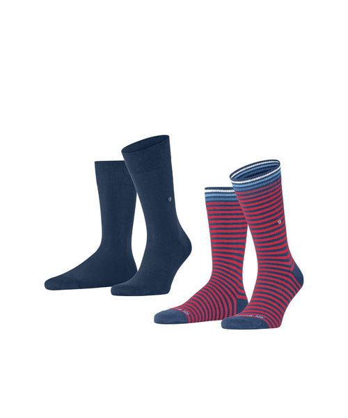 Burlington Sock Everyday Stripe 2-pack | Blue