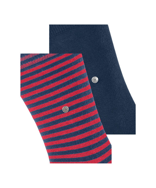 Burlington Sock Everyday Stripe 2-pack | Blue