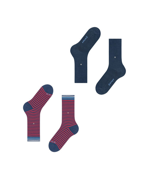 Burlington Sock Everyday Stripe 2-pack | Blue