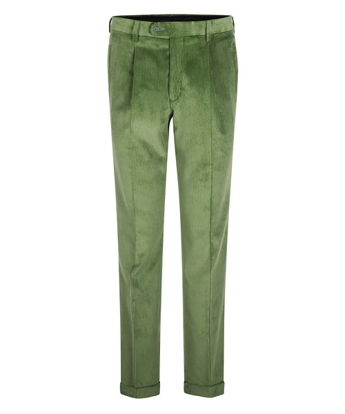 Corduroy Pants Wide Rib | Green