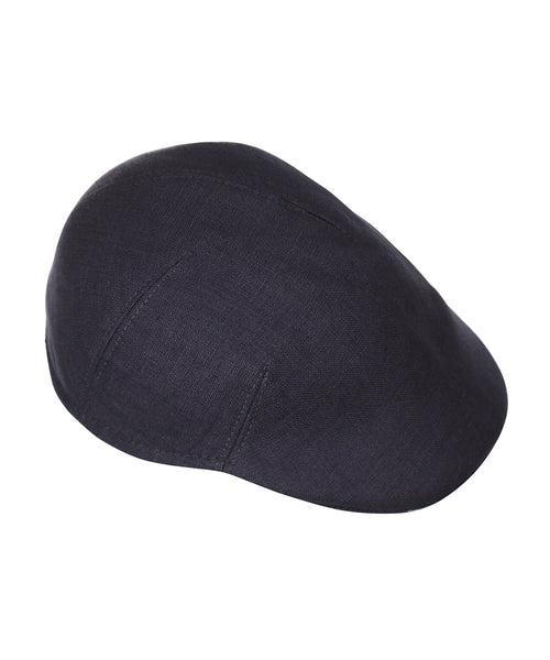 Soft Cap 100% Linen | Navy Blue