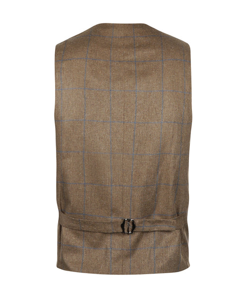 Wellington Gilet 100% Silk | Brown