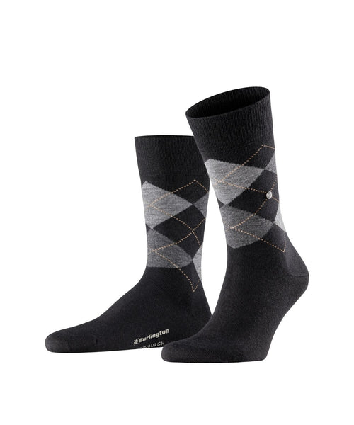 Burlington Edinburgh Men's Socks | Black