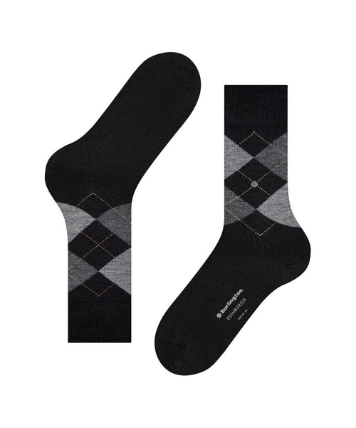 Burlington Edinburgh Men's Socks | Black