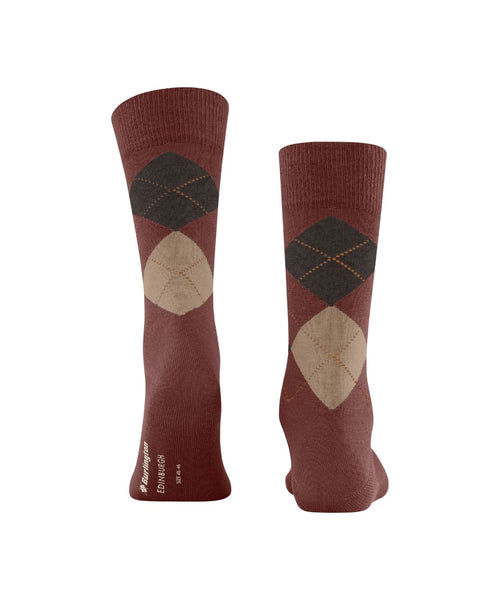 Burlington Edinburgh Men's Socks | Red