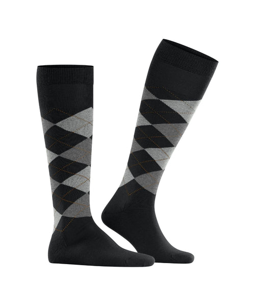 Burlington Edinburgh Men's Knee Socks | Black