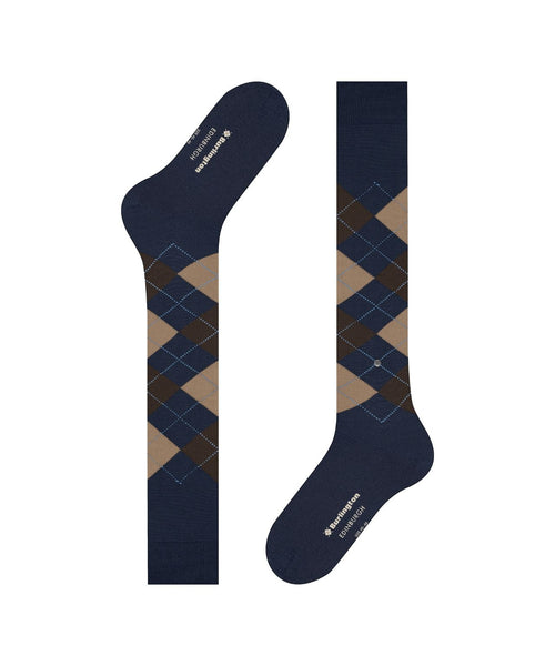 Burlington Edinburgh Men's Knee Socks | Blue