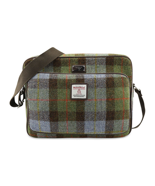 Harris Tweed Messenger Bag | Green