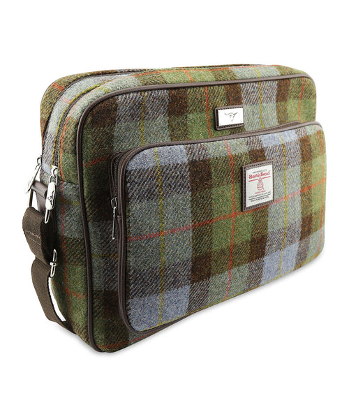 Harris Tweed Messenger Bag | Green