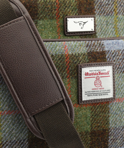 Harris Tweed Messenger Bag | Green