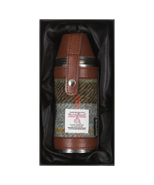 Harris Tweed Hunting Flask | Green