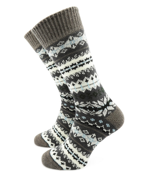 Socks Fairisle Heavyweight | Grey