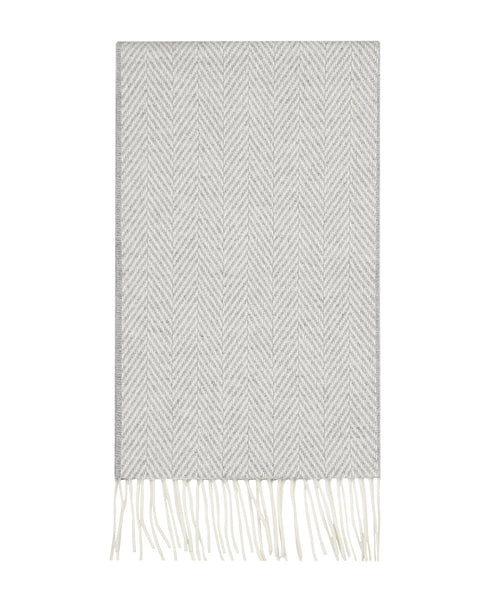 Lambswool/Cashmere Scarf | Light Grey