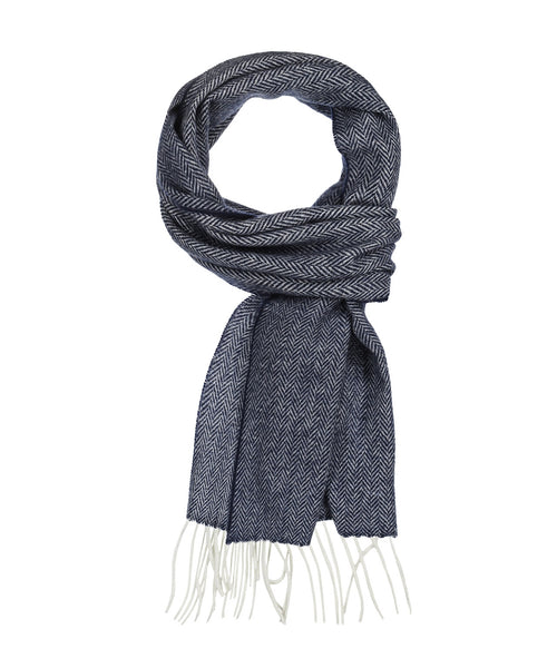 Lambswool Sjaal 30X210CM | Blauw