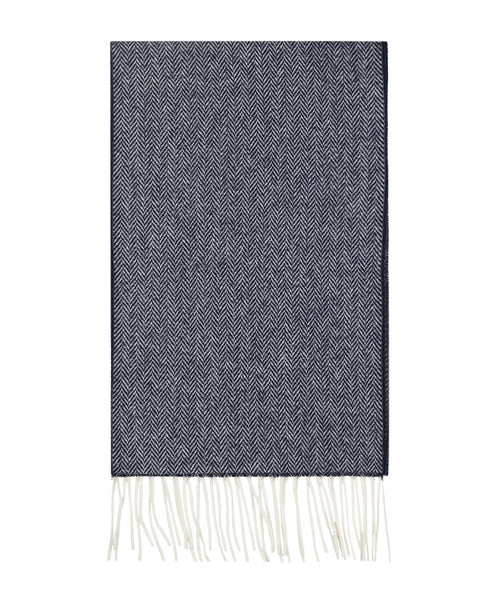 Lambswool Sjaal 30X210CM | Blauw