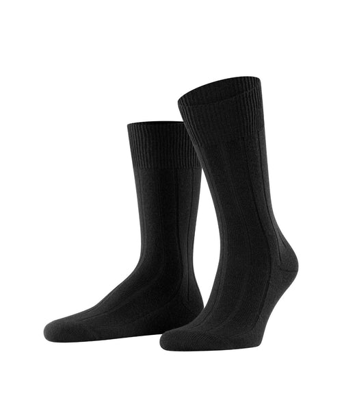 Lhasa Rib Men's Socks | Black