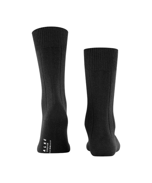 Lhasa Rib Men's Socks | Black