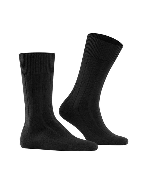 Lhasa Rib Men's Socks | Black