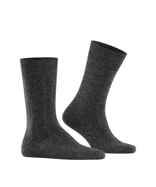 Lhasa Rib Men Socks | Grey