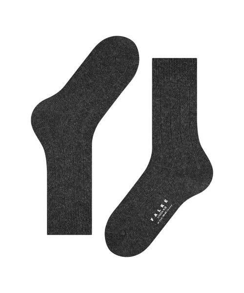 Lhasa Rib Men Socks | Grey