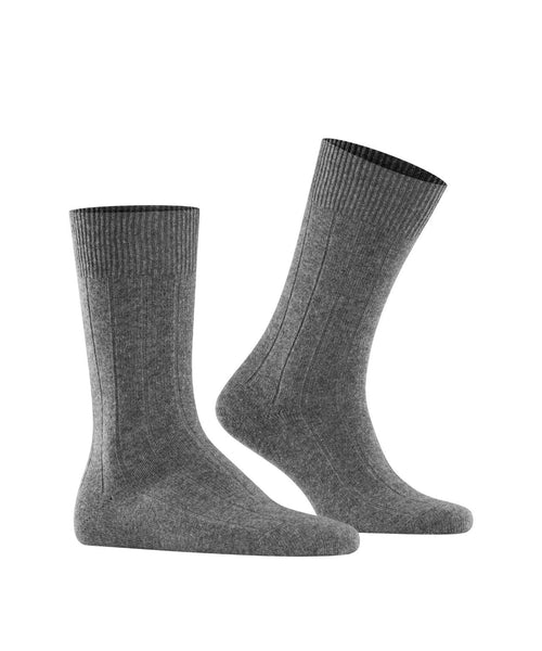 Lhasa Rib Men Socks | Grey