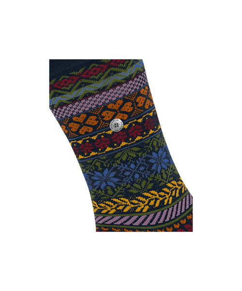 Burlington Country Fair Isle sock | Blue