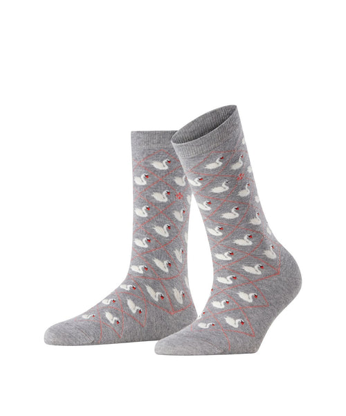 Burlington Swan Lake sock | Grey