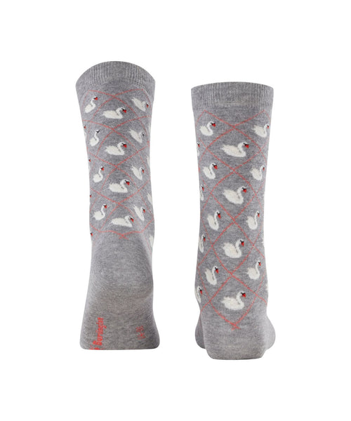 Burlington Swan Lake sock | Grey