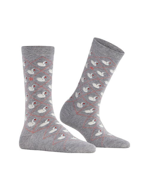 Burlington Swan Lake sock | Grey