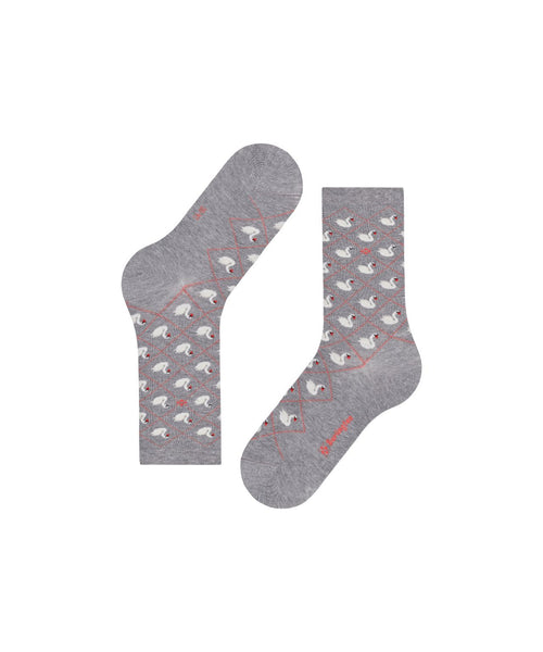 Burlington Swan Lake sock | Grey