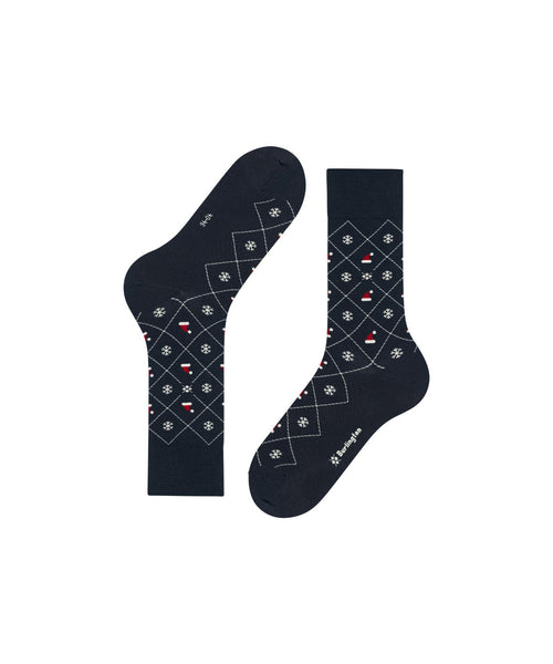 Burlington X-Mas Argyle sock | Blue