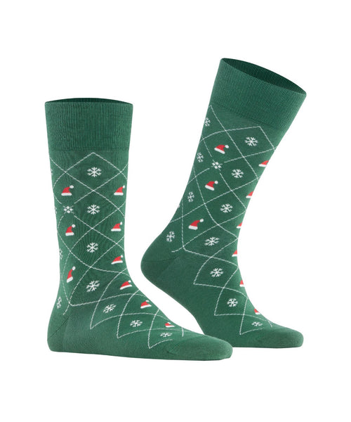 Burlington X-Mas Argyle sock | Green