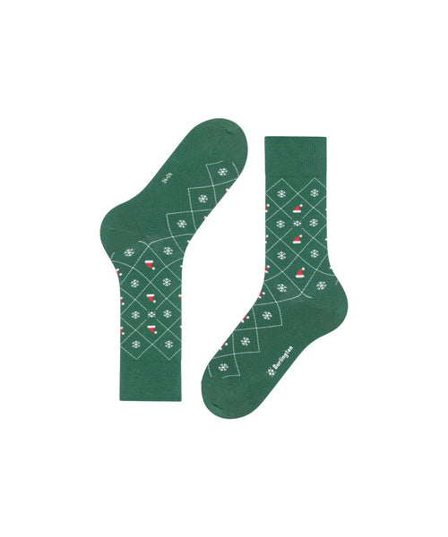 Burlington X-Mas Argyle sock | Green