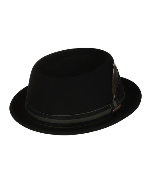 Stetson Pork Pie Woolfelt | Zwart