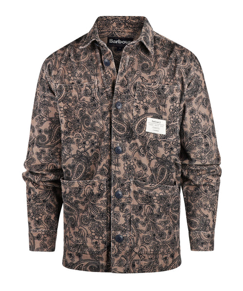 Barbour Brignall Printed Corduroy Overshirt | Bruin