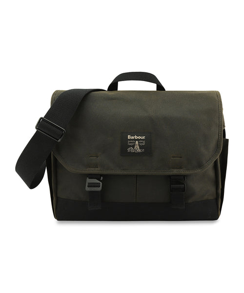 Barbour Field Wax Messenger | Groen