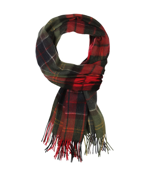 Barbour Brack Patchwork Tartan Scarf | Red