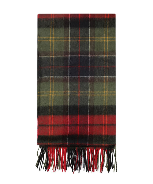 Barbour Brack Patchwork Tartan Scarf | Red