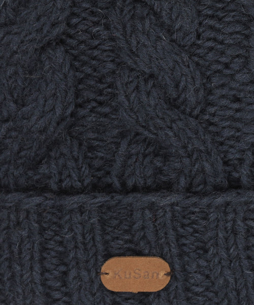 Hat Wool Fleece Lining | Navy Blue