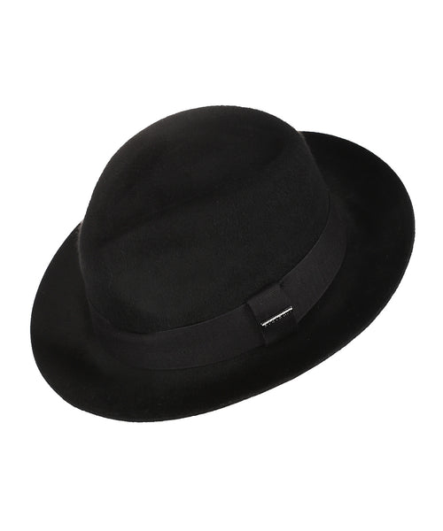 Stetson Fedora Woolfelt Suede | Zwart