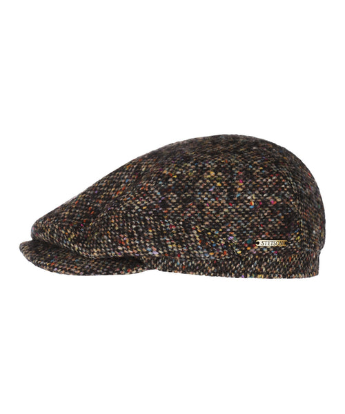 Stetson Driver Cap Wool Donegal | Zwart