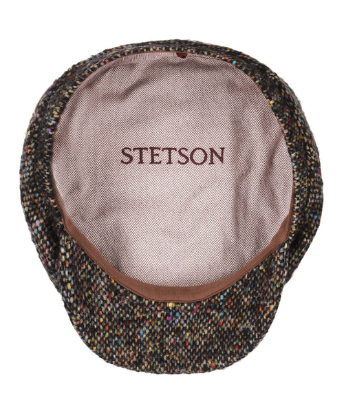 Stetson Driver Cap Wool Donegal | Zwart