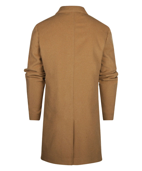 Long Coat Wool Mix | Brown