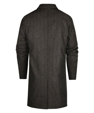 Long Coat Wool Mix | Brown