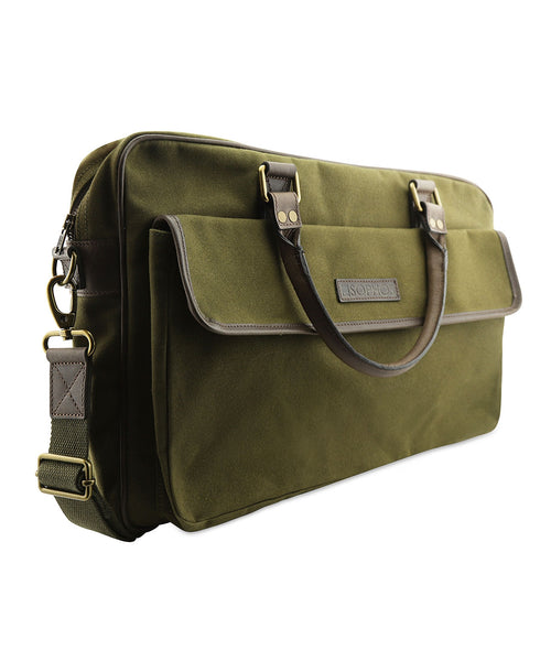 Canvas Briefcase | Olive