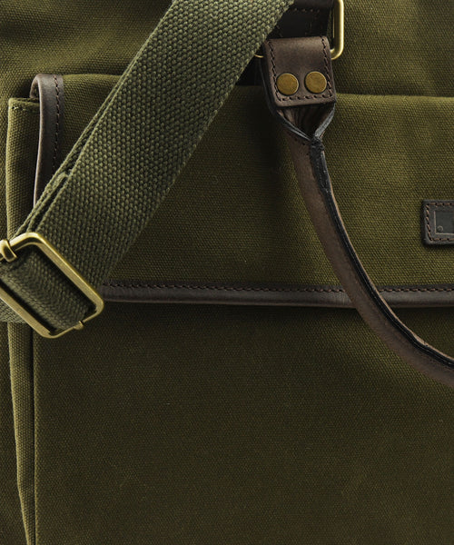 Canvas Briefcase | Olive