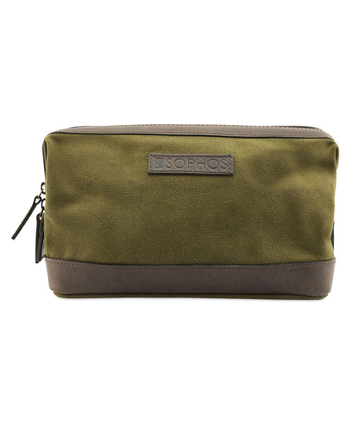 Canvas Gladstone Washbag | Olive